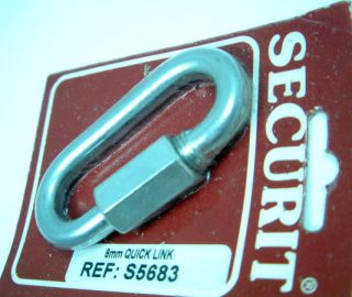 Securit Galvanized 8mm quick link chain coupler
