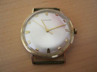 Armbanduhr Herren Uhr Gold 585 14 Karat Favor Echt Sekundenzeiger