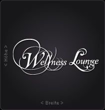 A583 Wellness Lounge  Wandtattoo Badezimmer Aufkleber
