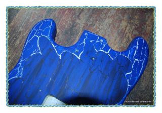 Gitarren Korpus / Body stratocaster blau weiss schwarz relic