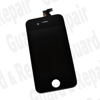 iPhone 4S Display LCD + Touch / Touchscreen & Rahmen Glas Schwarz #880