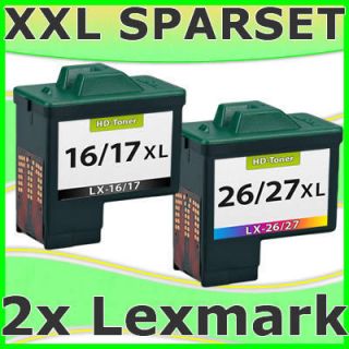 LEXMARK 17+27 TINTE PATRONEN Z35 Z515 Z517 Z601 Z602 Z603 Z605 Z612