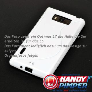 LG Optimus L5 E610 Schutzhülle TPU Silikon Backcover Hülle Cover