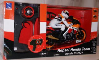 RC Repsol Honda Team RC212V Dani Pedrosa Motorad 1 9 ferngesteuert Neu