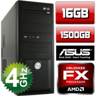 GAMER PC AMD BULLDOZER FX 6100 6x3,6 GHz 16GB GT630 4GB DX11 Computer