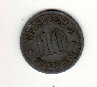Kriegsgeld Stadt Werden 10 Pfennig (Zk) o. J. Funk 595.1