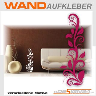 E115 Wandtattoo Wandaufkleber Sticker Aufkleber Blume Ranke