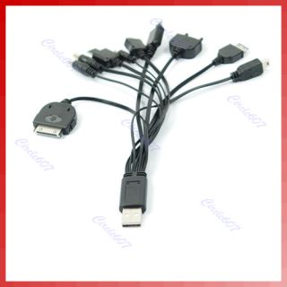10 in 1 USB Multi Charger Cable for iPod Nokia LG PSP