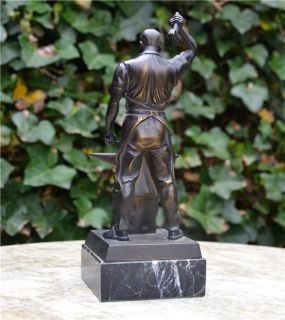 Bronzefigur Skulptur Bronze Figur Schmied