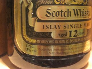 BOWMORE 12J Islay Whisky ALTE ABFÜLLUNG (607,14 €/L)