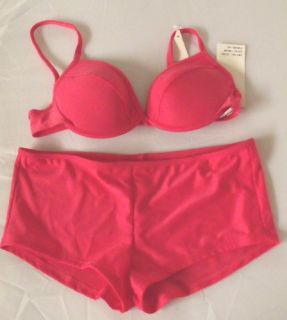 Bademode SCREWBALL Bikini Set 44 C Bügelbikini rosa unifarben Träger