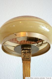 Elegante original Jugendstil Schreibtischlampe 1920 Messing