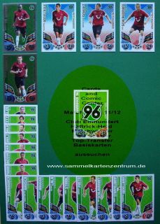Match Attax 2011/2012 11/12 Hannover 96 aus allen Karten aussuchen