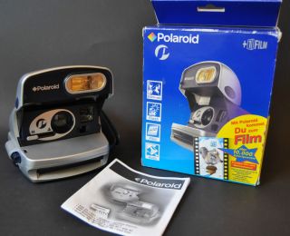 Polaroid P silber 636, 600 Sofortbildkamera wie neu Kamera mit OVP