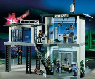Playmobil 5176   Polizei Kommandostation mit Alarmanlage