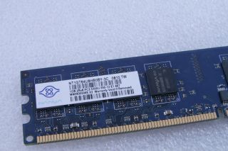 Nanya 1 GB DDR2 PC2   5300 Speicher 667 MHz NT1GT64U8HB0BY 3C
