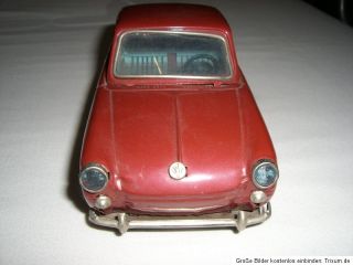 Bandai Volkswagen VW 1500 Blechauto Japan 60er Jahre rot