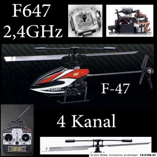 647 F47, 4 Kanal RC Hubschrauber Helikopter Single Rotor Blade 2