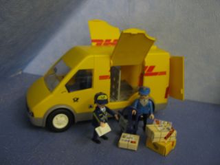 DHL Postauto mit 2 Figuren und ZUbehoer zu 4400 Postamt Playmobil 649