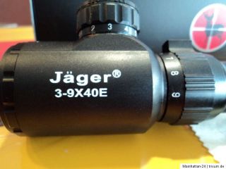 Jaeger Zielfernrohr 3   9 x 40 E Luftgewehr MOA Rifle Scope Paintball