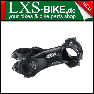 XTASY Vorbau SWELL R 100mm verstellbar Fahrrad BIKE schwarz stem black
