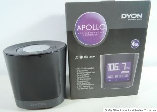 Dyon Apollo Uhrenradio Wecker 4GB internen Speicher Fm Radio Akku USB