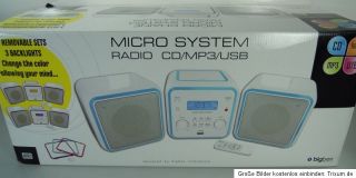 BIG BEN MCD7 Music Center Mikroanlage CD Player USB FM