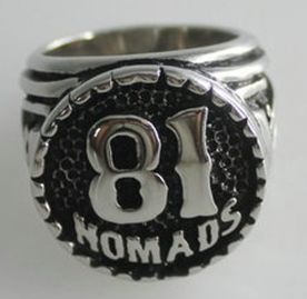 81 Nomads Support HELLS Siegelring 1% BRM AFFA 666 biker