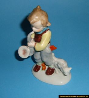 Porzellan Figur   Junge mit Saxophon   Porzellanfigur
