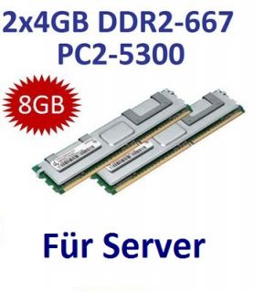 2x 4GB 8GB RAM Speicher Fujitsu Primergy RX300 S4 D2519