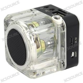 Mini Digital LCD Music  Player Speaker FM Radio Glow USB Micro SD
