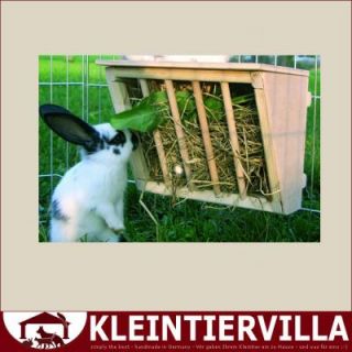 Heuraufe mit Deckel Holz Heuraufe Holz Meerschweinchen Kaninchen Gras
