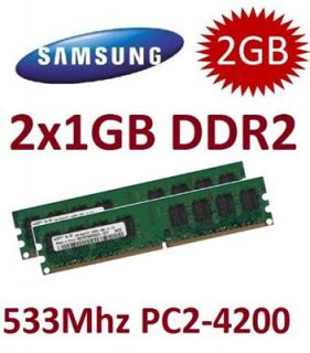 2x 1GB 2GB für DELL Dimension 3100 Speicher RAM DDR2 PC2 4200 DDR2