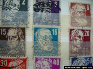 Briefmarken Sammlung von meinen Vater Anschauen DDR ich habe absolut