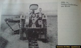 DDR Traktor Geräteträger RS 09 gt124 14/30 rs08 Maulwurf Schlepper
