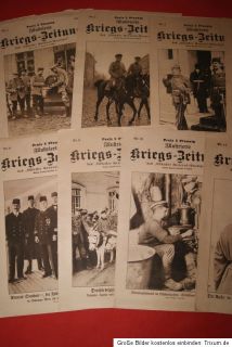 Verkaufe 10 Kriegs   Zeitung / Illustrierte 1915 / Lübecker Nr. 1,2,3