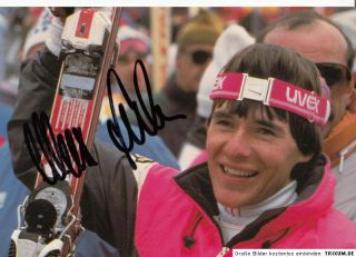 Max Julen TOP AK 80er Jahre Original Signiert Olympiasieger 1984