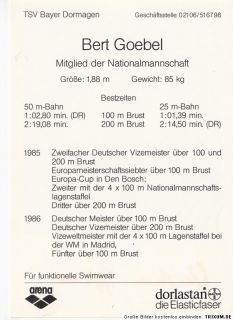 Bert Goebel TOP AK 80er Jahre Original Signiert +A16621