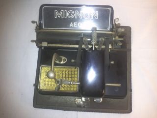 Alte Antike Schreibmaschine AEG Mignon Antiquität