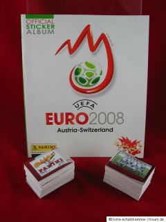 Panini Euro 2008 Satz komplett + Album  EM 08 alle 535 Sticker