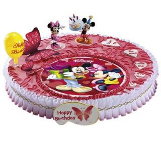 Tortenaufleger Set Mickey und Co. 12teilig Geburtstag Party Kuchen (je