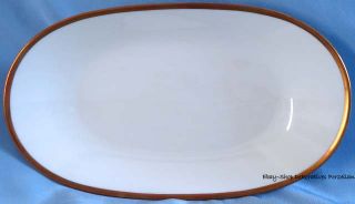 Ovale Platte 24,3 cm Rosenthal Bettina Elfenbein Goldr