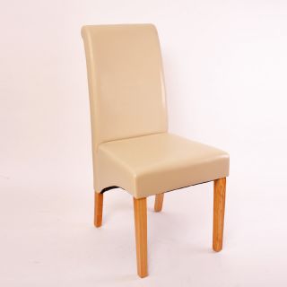 2x Esszimmerstuhl Lehnstuhl Stuhl M37, schwarz, rot, braun, creme
