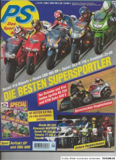 PS MOTORRAD Magazin 11/96 SUZUKI TL 1000S, BIMOTA 500