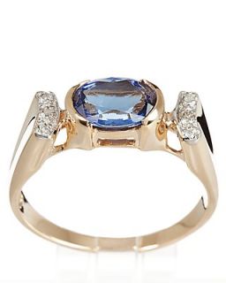 Ring 585er Gelbgold Tansanit Diamant 1,28ct RW17 UVP699,00€