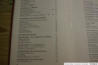 Fachbuch Praktina Technik, Foto Kamera, Aufbau, Objektive, Zubehör