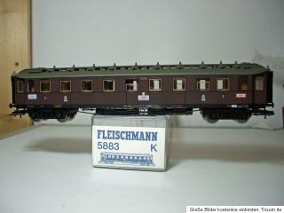 Fleischmann 5883 K Schnellzugwagen braun 3.Kl.KPEV Ep.1,Sonderserie