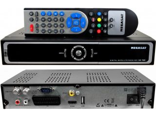 Megasat HD 720 DVB S Satelliten Receiver schwarz Sat digital HD USB