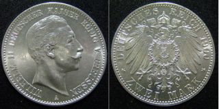 C389 J.102 Preussen 2 Mark 1900 Wilhelm II. 1888 1918