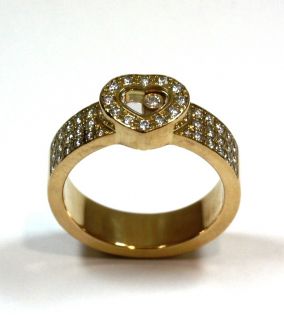 Chopard Happy Diamonds Herz Ring 750 Gelbgold Brillanten top wesselton